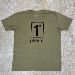 1st Phorm T-Shirt Mens XL Olive Green Legion of Boom Fitness Gym Graphic